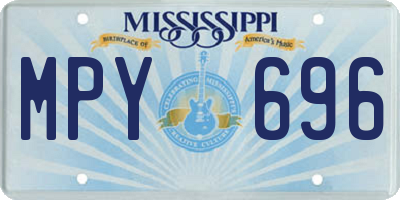 MS license plate MPY696