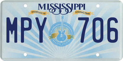 MS license plate MPY706