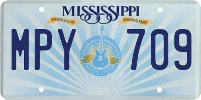 MS license plate MPY709