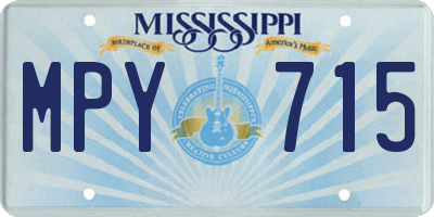 MS license plate MPY715
