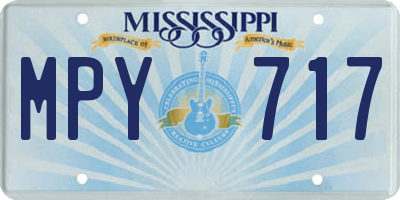 MS license plate MPY717