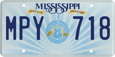 MS license plate MPY718