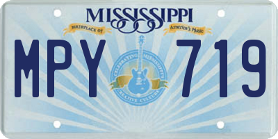 MS license plate MPY719
