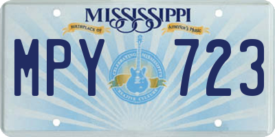 MS license plate MPY723