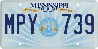 MS license plate MPY739
