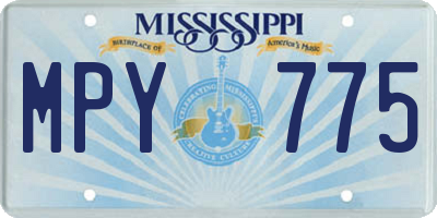 MS license plate MPY775