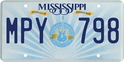 MS license plate MPY798