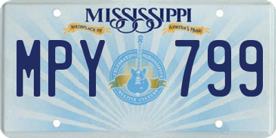 MS license plate MPY799