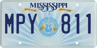 MS license plate MPY811