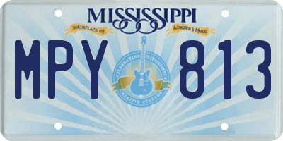 MS license plate MPY813