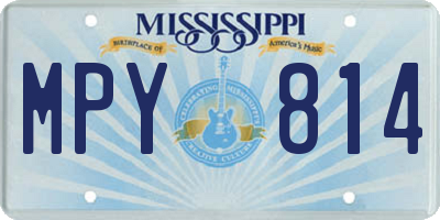 MS license plate MPY814