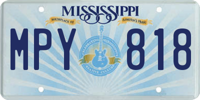 MS license plate MPY818