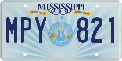 MS license plate MPY821