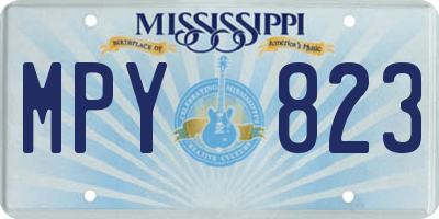 MS license plate MPY823
