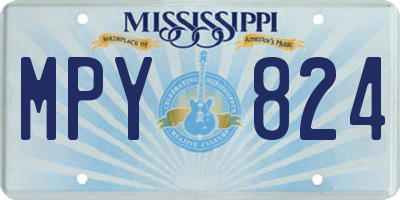 MS license plate MPY824
