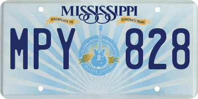MS license plate MPY828