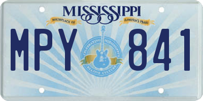 MS license plate MPY841