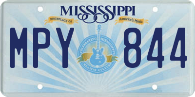 MS license plate MPY844