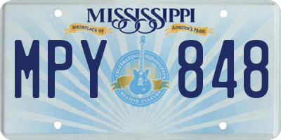 MS license plate MPY848