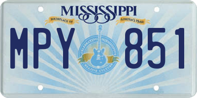 MS license plate MPY851