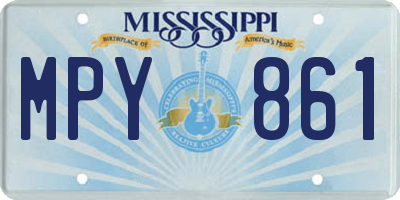MS license plate MPY861