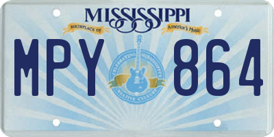 MS license plate MPY864