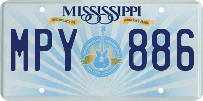 MS license plate MPY886