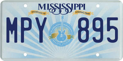 MS license plate MPY895