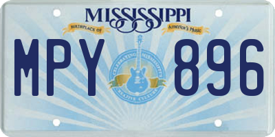 MS license plate MPY896
