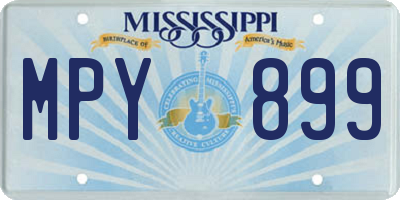 MS license plate MPY899
