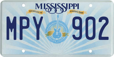 MS license plate MPY902