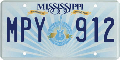 MS license plate MPY912