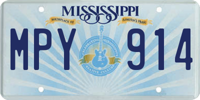 MS license plate MPY914