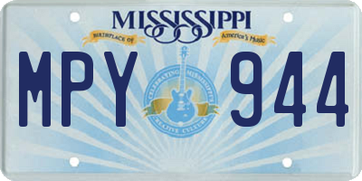 MS license plate MPY944