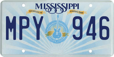 MS license plate MPY946