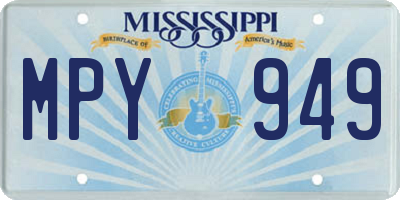 MS license plate MPY949
