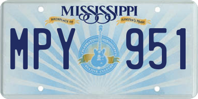 MS license plate MPY951