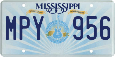 MS license plate MPY956