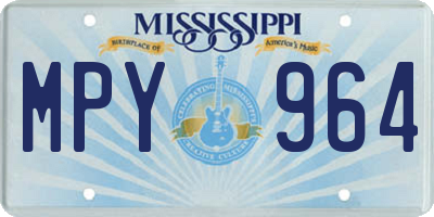 MS license plate MPY964