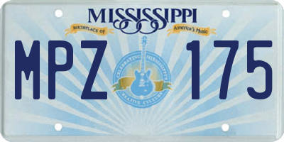 MS license plate MPZ175