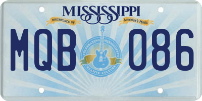 MS license plate MQB086