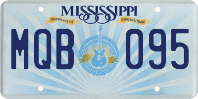 MS license plate MQB095