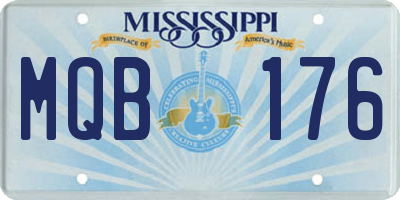 MS license plate MQB176