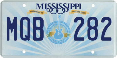 MS license plate MQB282