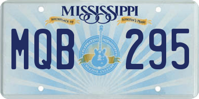 MS license plate MQB295