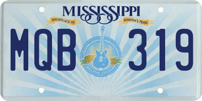 MS license plate MQB319