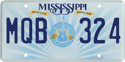 MS license plate MQB324