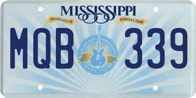 MS license plate MQB339