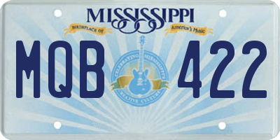 MS license plate MQB422