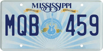 MS license plate MQB459